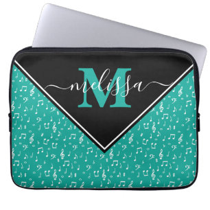 Para Notebook Símbolos musicais personalizados capa de laptop