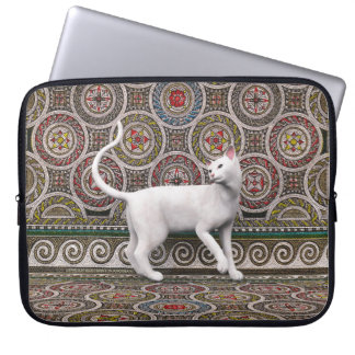 Para Notebook Um gato na capa de laptop em mosaico
