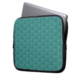 Para Notebook Uma capa de laptop com um desenho geométrico azul-