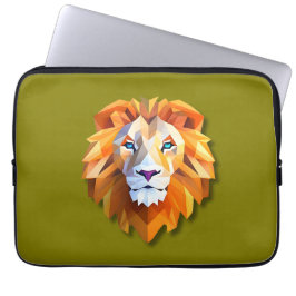 Para Notebook Uma capa de laptop LEÃO GEOMÉTRICO