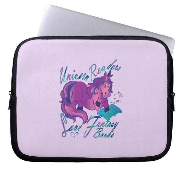 Para Notebook Unicorn Readers Love Fantasy Books Capa (Frente)