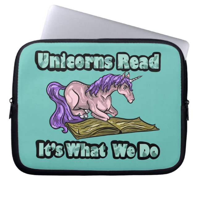 Para Notebook Unicórnios leem - É o que fazemos Capa de livros (Frente)