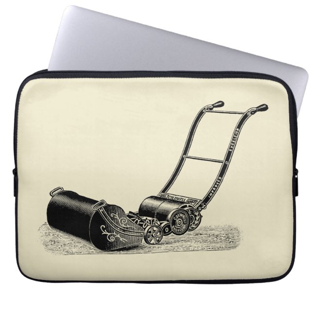 Para Notebook VINTAGE ILLUSTRATION British Lawn Mower Capa (Frente)