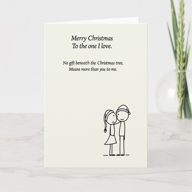 Para o Amor da Minha Vida Cartão de Natal (Frente)