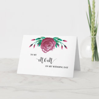 Para o Cartão de Dia de Casamento da Minha Mãe