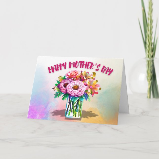 Para o Cartão do Dia da Mãe Nova (Frente)