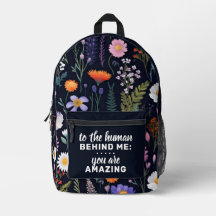 Para O Humano Por Trás Da Minha Mochila Personaliz