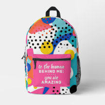 Para O Humano Por Trás De Mim Mochila Personalizad