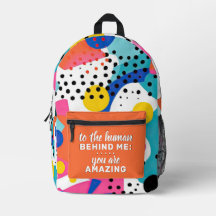 Para O Humano Por Trás De Mim Mochila Personalizad