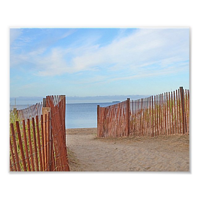 Para o Impressão de Foto da Praia (Frente)