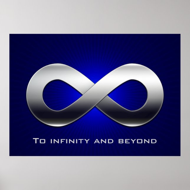 Para o infinito e além - poster de matemática (Frente)