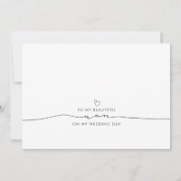 Para o meu belo Nan no meu dia de casamento