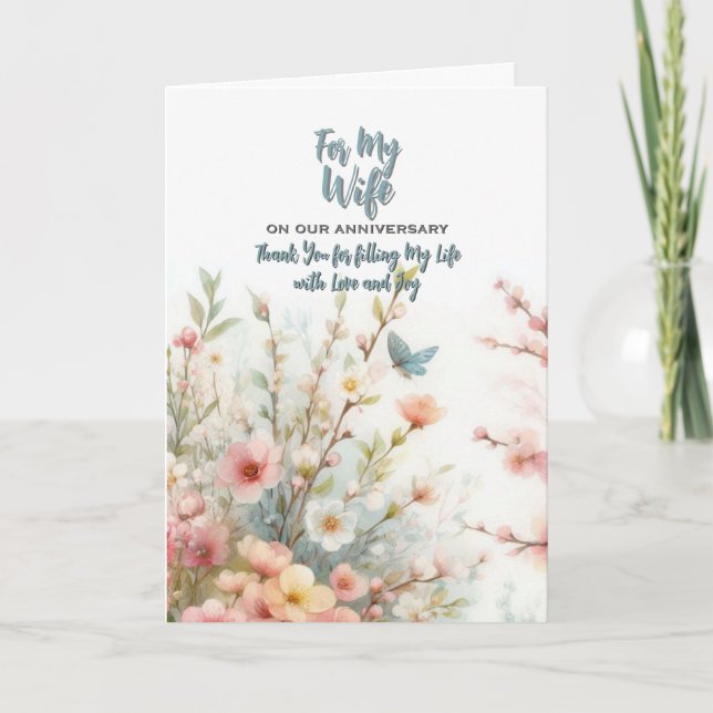 Para o meu Cartão de Aniversário da Esposa (Frente)