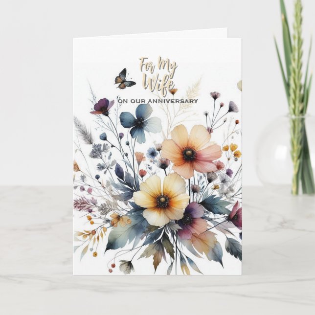 Para o meu Cartão de Aniversário da Esposa (Frente)