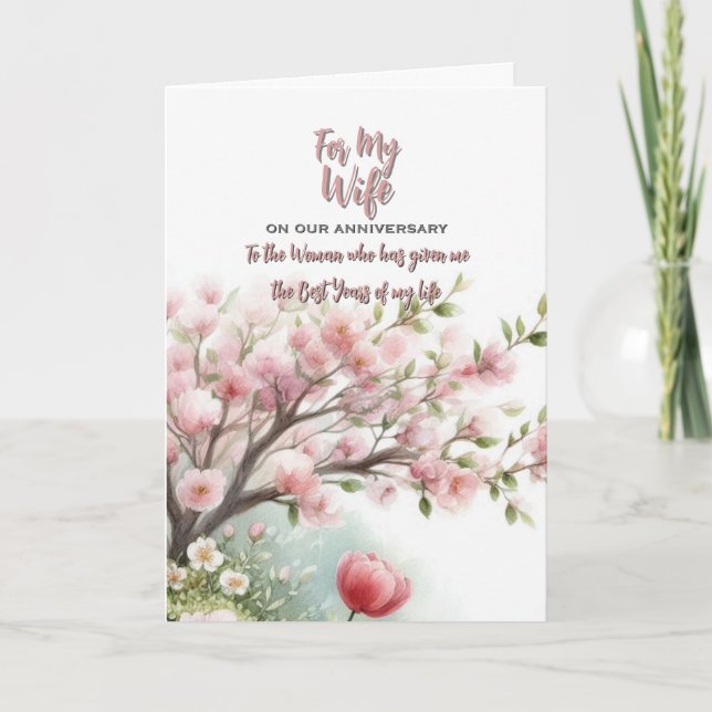 Para o meu Cartão de Aniversário da Esposa (Frente)