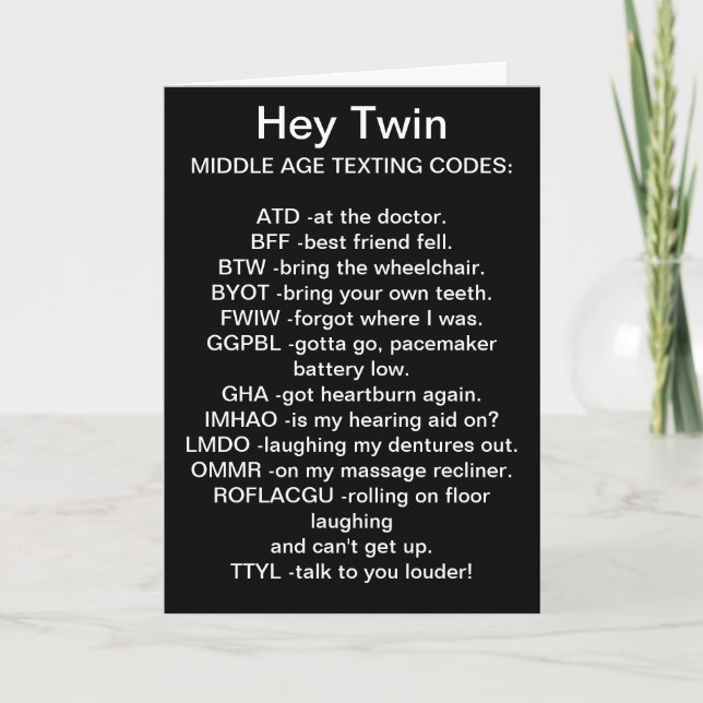 PARA O MEU CARTÃO DE ANIVERSÁRIO DE TEXTO DE MÉDIO (Frente)