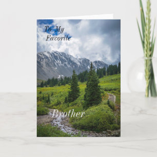 Para o meu irmão favorito, o cartão de saudação do