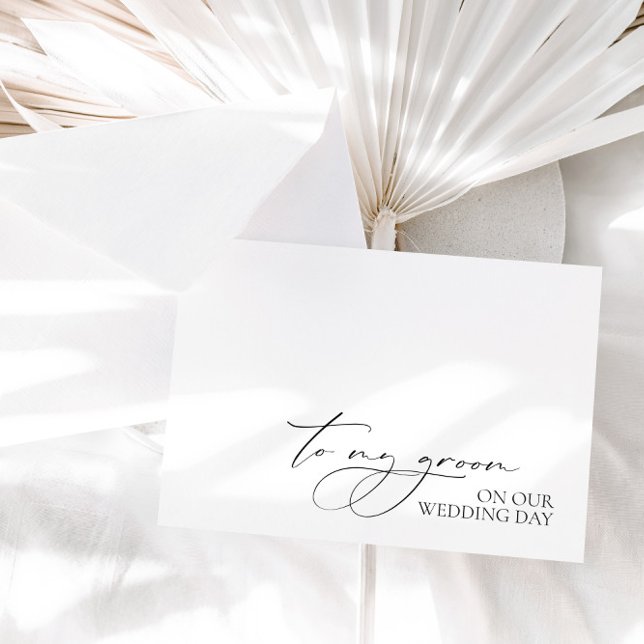 "Para O Meu Noivo No Nosso Dia De Casamento" Cartã (Criador carregado)