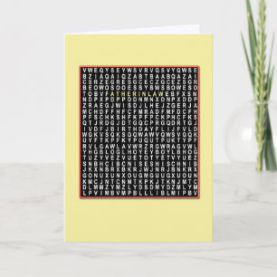 Para o pai na lei, cartão de aniversário do Word