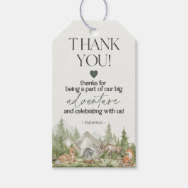 Para Presente Animais Da Floresta Aproximam-Se Da Etiqueta Favor