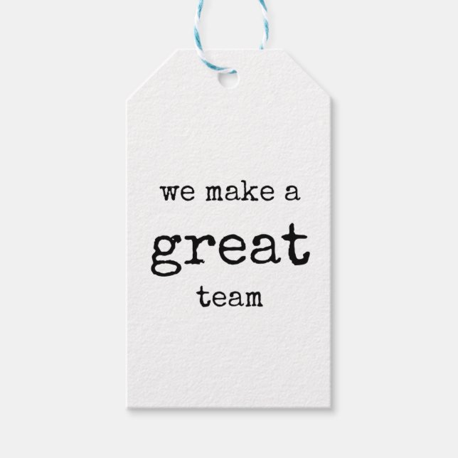 Para Presente Apreciação da Equipe, Etiqueta de presentes, Equip (Frente)