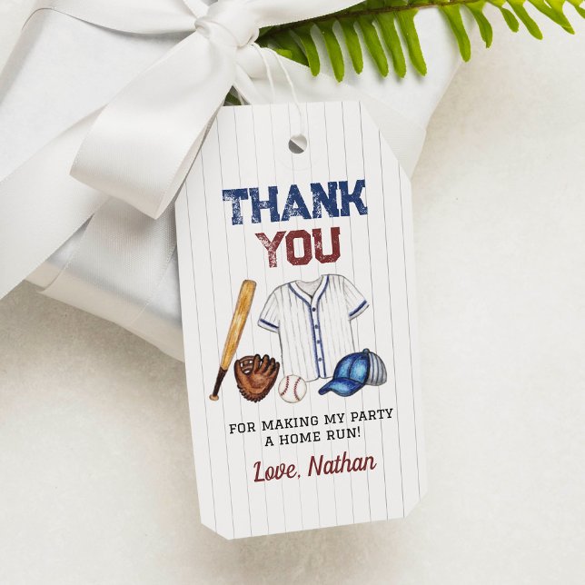 Para Presente Baseball Obrigado Festa de aniversário de etiqueta (Criador carregado)