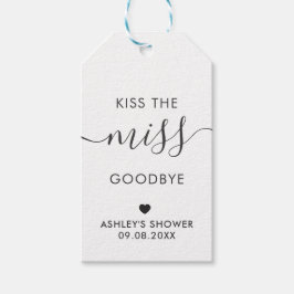 Para Presente Beije a Etiqueta de Chá de panela da Miss Adeus, K