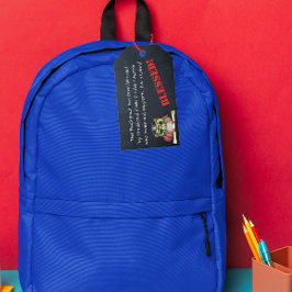 Para Presente Bênção da Etiqueta de Oração da Igreja das Mochila