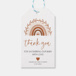 Para Presente Boho Rainbow Favorece Tag, Etiqueta de Chá de fral