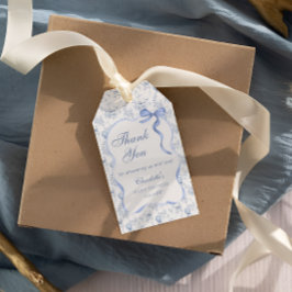 Para Presente Chá de fraldas Do Urso De Túnel Obrigado Etiqueta