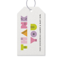 Chá de fraldas Mod Mama Obrigado Etiqueta de Prese