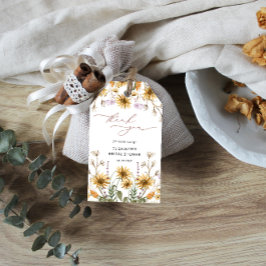 Para Presente Chá de panela De Girassol Obrigado Etiqueta De Pre