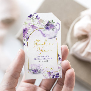 Para Presente Chá de panela Floral Puro Tea Obrigado Etiqueta