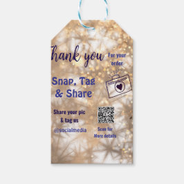 Para Presente Compartilhamento de etiqueta Snap mídia social q r