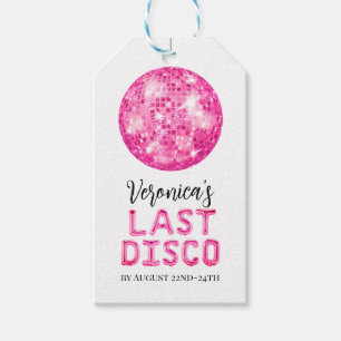 Para Presente Disco Cowgirl Bachelorette Obrigado Dando Etiqueta