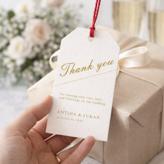 Para Presente Elegante Etiqueta de Agradecimento de Casamento Mi