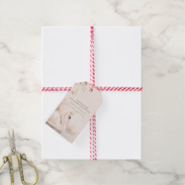 Para Presente Elegante Etiqueta de Aniversário Lago dos Cisnes