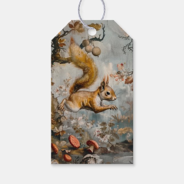 Para Presente Esquilo - Etiqueta de presentes (Frente)