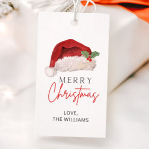 Para Presente Etiqueta Alegre Natal, Chapéu de Natal Visco