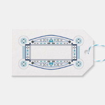 Etiqueta cadeau rétro, de style Art Déco