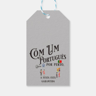 Para Presente Etiqueta Com um Português por perto