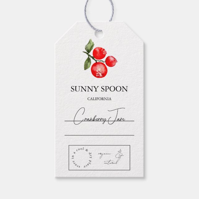 Para Presente Etiqueta Cranberry Hang (Frente)