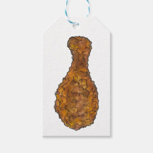 Para Presente Etiqueta da Comida da alça da perna de frango frit