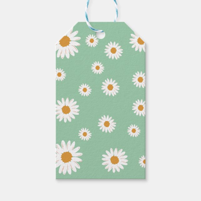 Para Presente Etiqueta Daisy Simple (Frente)