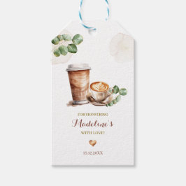 Para Presente Etiqueta de agradecimento Café Amor está fervendo