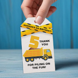 Para Presente Etiqueta de Agradecimento da Festa de Construção –