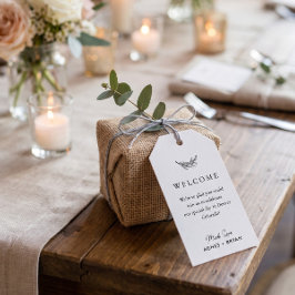 Para Presente Etiqueta de Agradecimento de Casamento Floral Mode