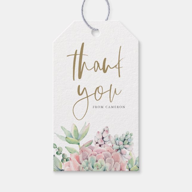 Para Presente Etiqueta de Agradecimento de Churrasco de Bebê de  (Frente)