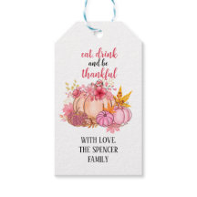 Etiqueta de agradecimento do Dia de Ação de Graças