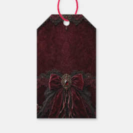 Para Presente Etiqueta de Agradecimento Velvet Bone Gothic Hallo